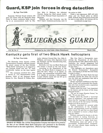 Bluegrass Guard, March 1983